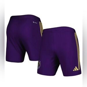 Adidas Orlando City Soccer Club Men’s Away AEROREADY  Shorts Purple 3XL New